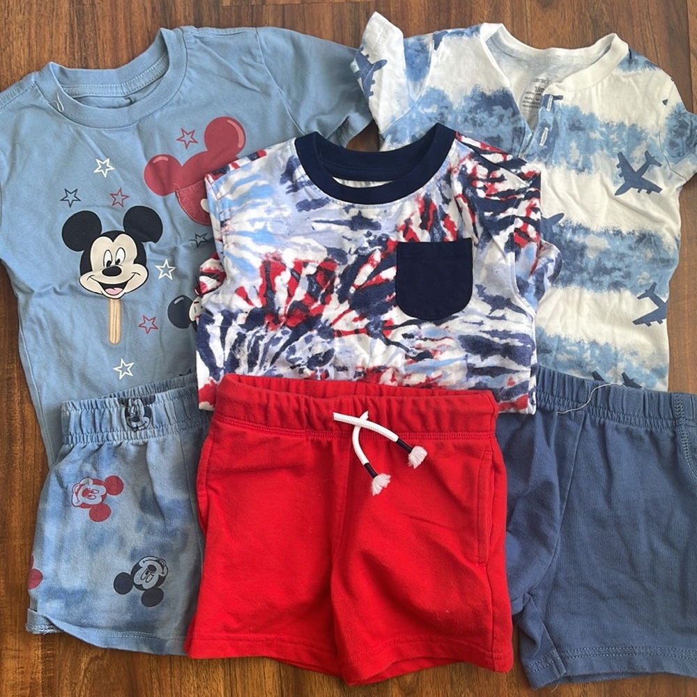 Toddler boy short/shirt sets. - Picture 2 of 11